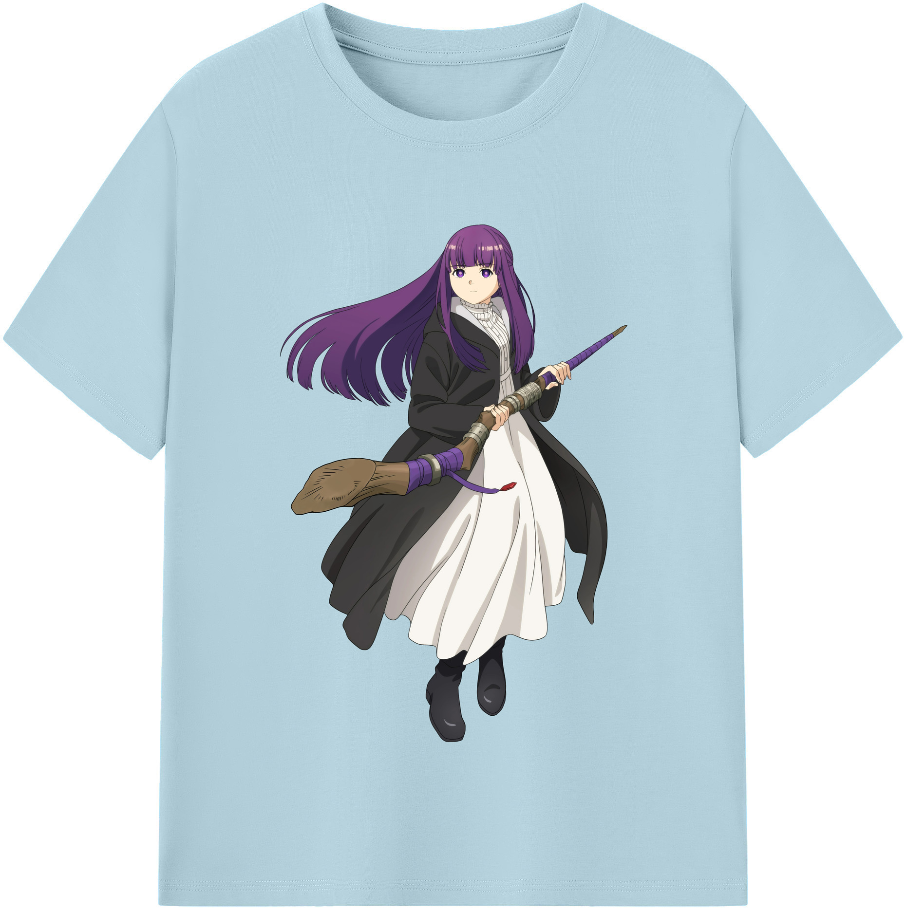 （画像用） 葬送のフリーレン Frieren 綿100％半袖Tシャツ（フロントプリント）